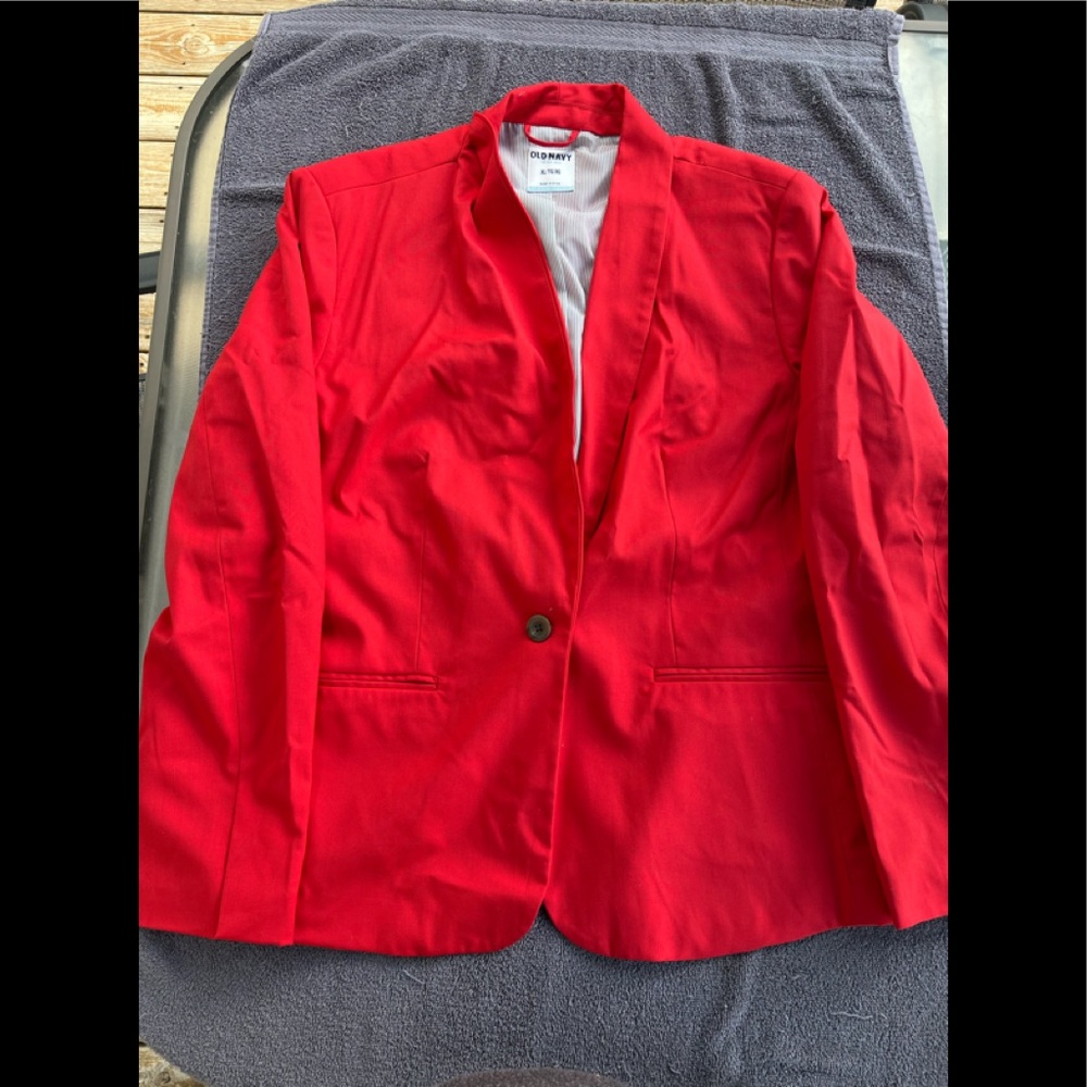 red blazer old navy
